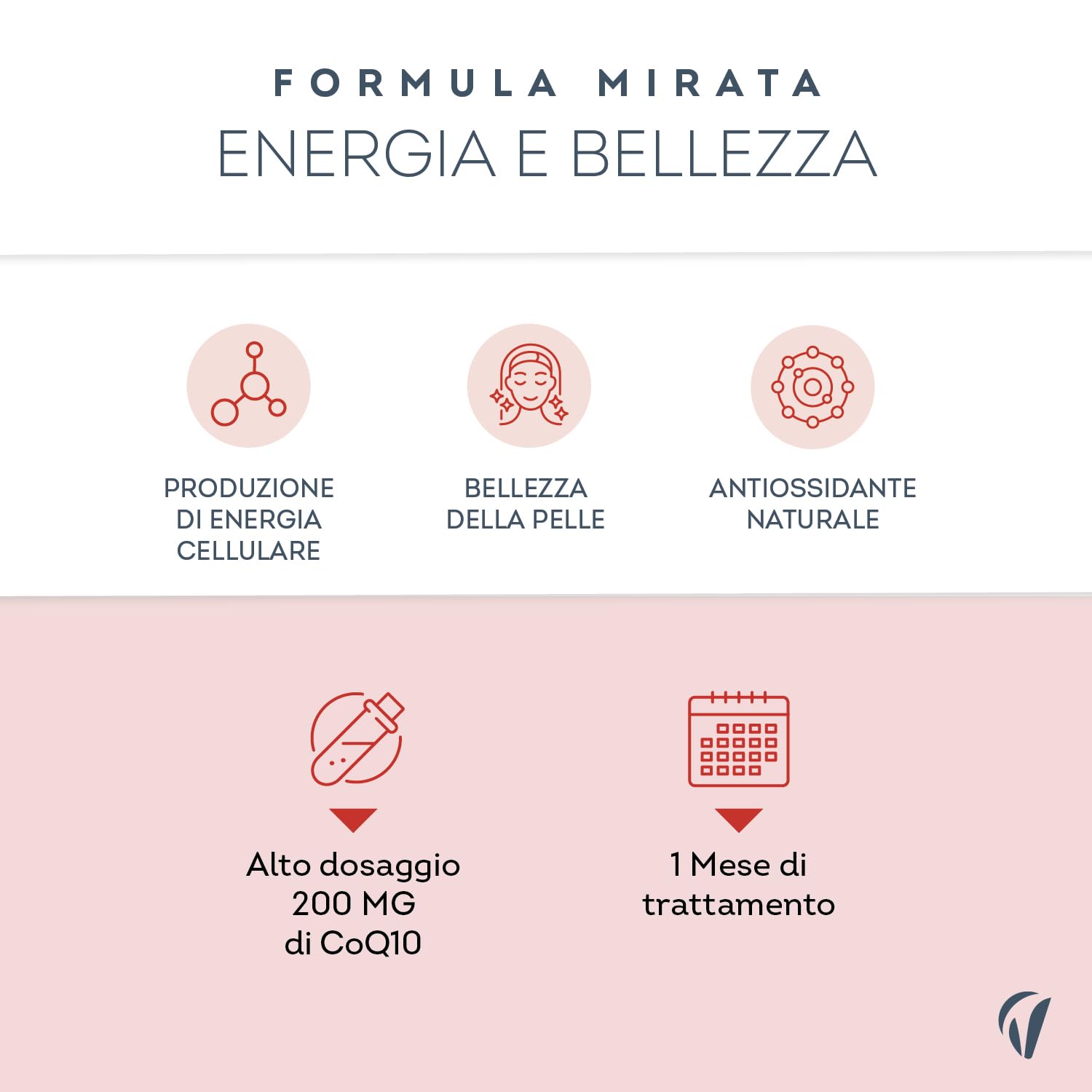 Coenzima Q10 200mg – Integratore Antiossidante Naturale – Con Selenio per Pelle, Unghie e Capelli – 60 Capsule Vegane, Antiage, Supporto Energetico, Protezione Contro lo Stress Ossidativo - Vitavea