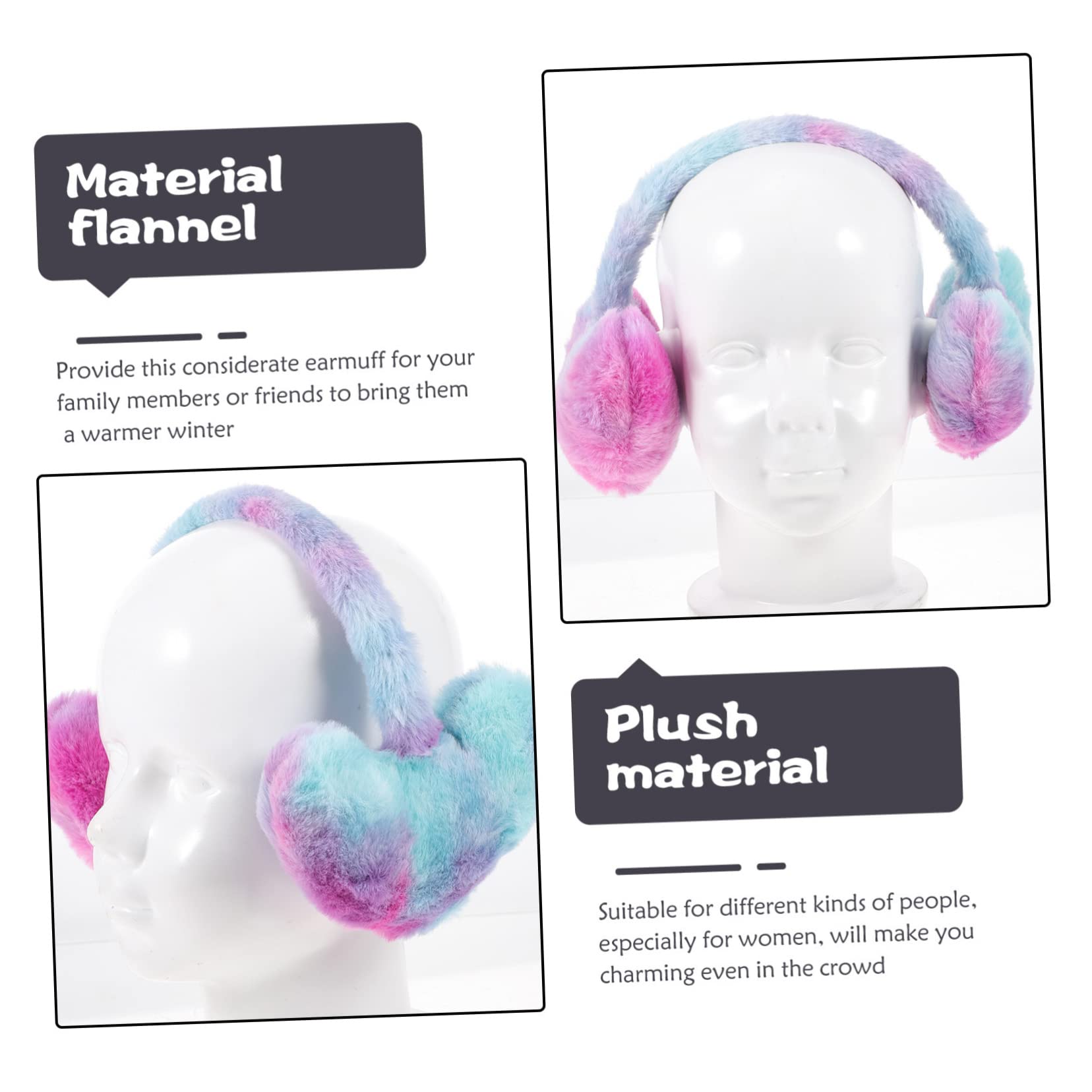 2piezas Orejeras De Invierno Para Mujer Cálidas y Suaves Protección Para Orejas Climas Fríos Diseño Elegante y Cómodo Para Uso Diario