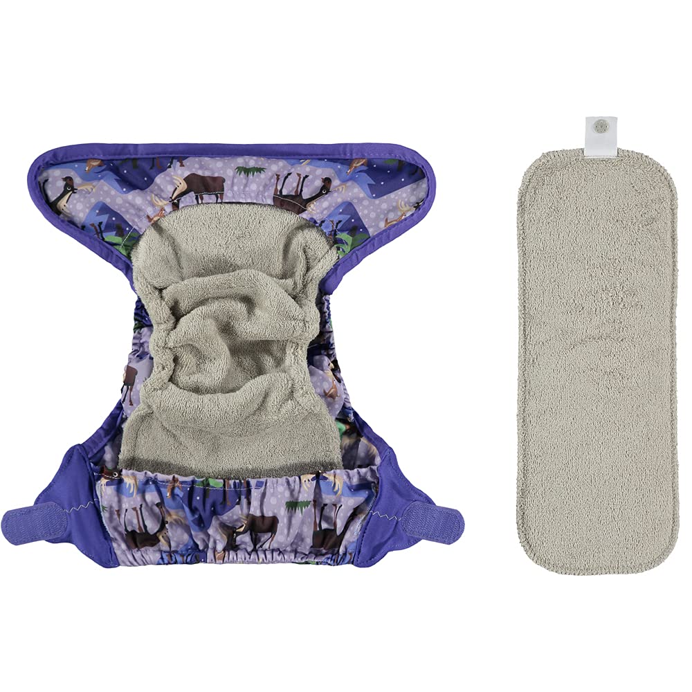 Close Pop-In Pañal de Tela Lavable Reutilizable Bambú talla Única Adaptable hasta 16kg, Unisex, Moose