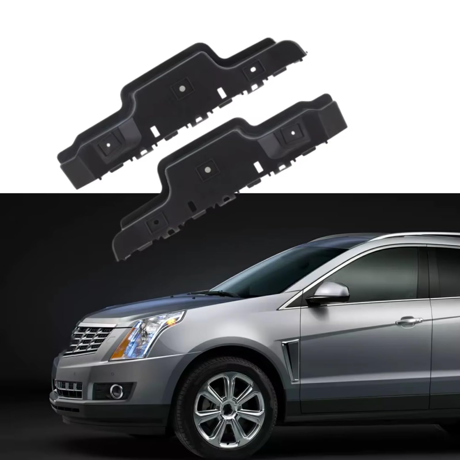 Support Pare-chocs 1 Paire Parechocs Avant Gauche Droite Pour Bracket Beam Mount Support 22806472 22806471 Compatible Avec Cadillac Pour SRX 2010-2016
