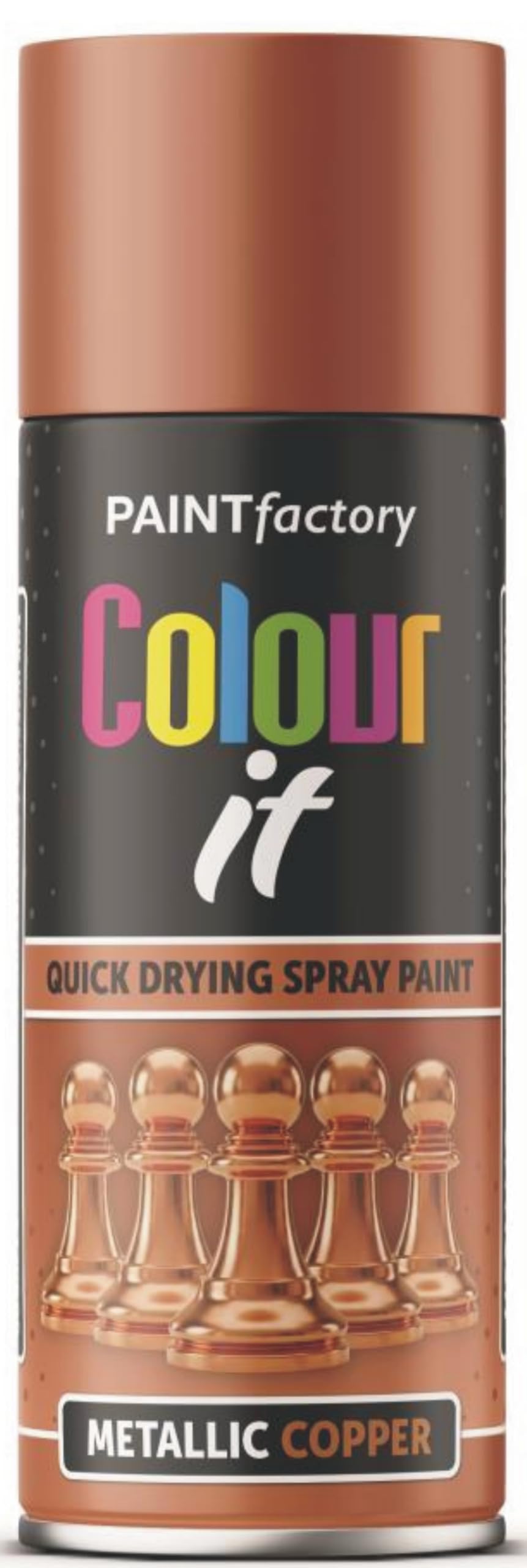 Hitlineuk Copper 400Ml Metallic Spray Paint Interior & Exterior Spray Aerosol Can
