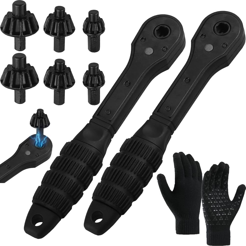 2 In 1 Drill Chuck Ratchet Spanner,Universal Double-Ended Ratcheting Drill Chuck,Multifunctional Ratchet Drill Chuck Mini Chuck Key Replacement (2Sets