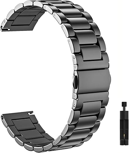 Correa compatible con Samsung Galaxy Watch 6543 de 1.772 pulgadas, Gear S3 Frontier, Galaxy Watch de 1.811 pulgadas, Active 2, correa de acero