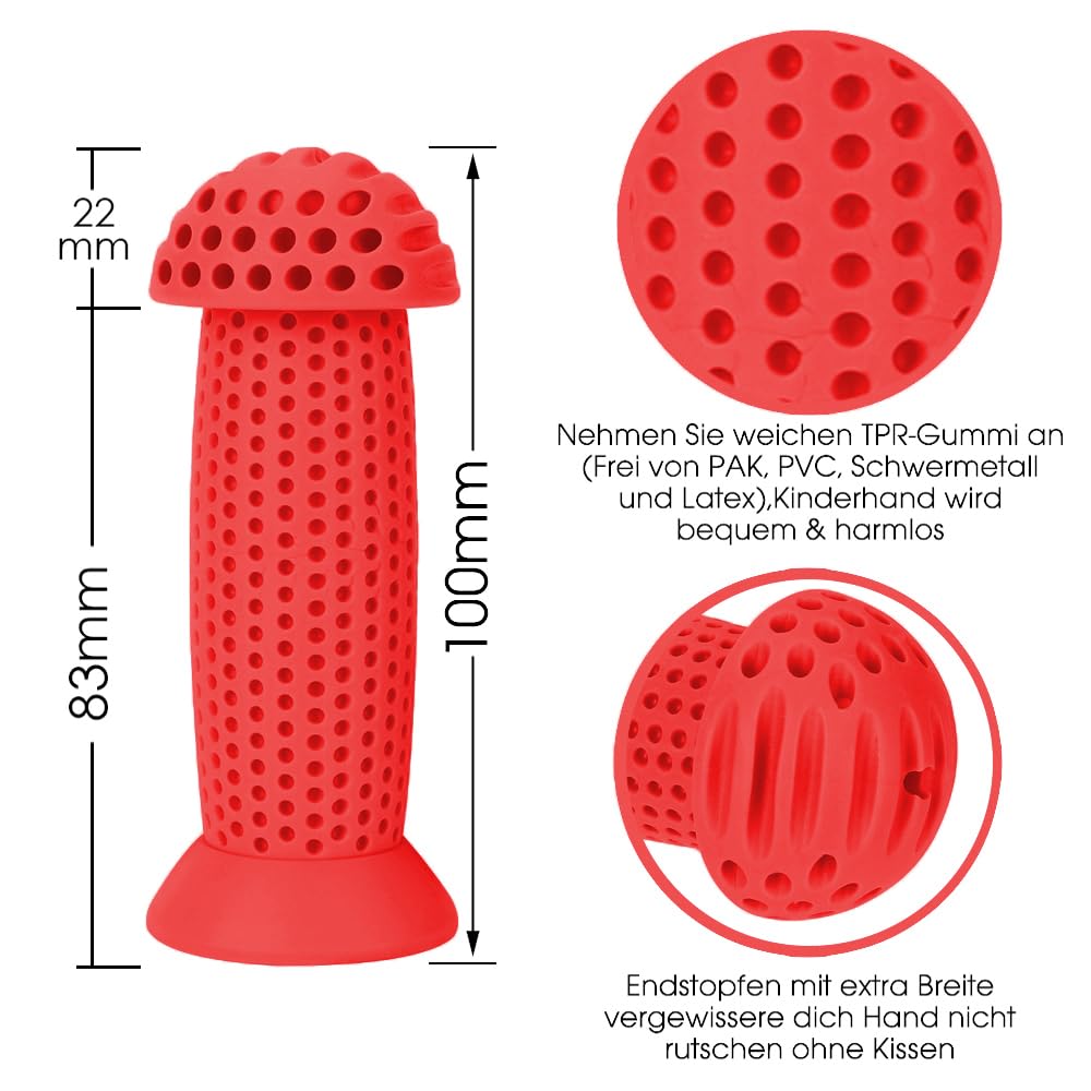 Fietshandgrepen voor kinderen, 105 mm, met maximale veiligheid, schokbescherming, stuurgrepen 22 mm Fietshandgrepen voor kinderen, 105 mm, met maximale veiligheid, schokbescherming, stuurgrepen 22 mm