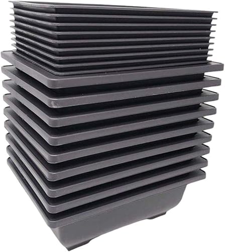 Miniatura 2 de Macetas de entrenamiento para bonsái, bandejas de humedad, malla integrada, macetas grandes de 6 pulgadas + hechas de polirresina duradera a prueba