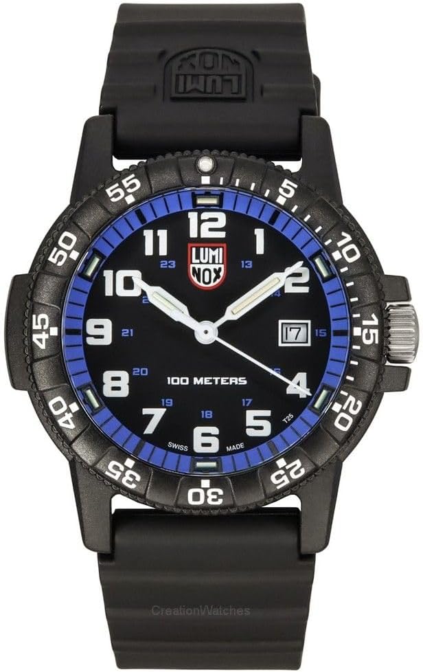 Luminox - Leatherback SEA Turtle Giant XS.0324 - Mens Watch 44mm - Black/White/Red - Mens Watches - Made in Switzerland
