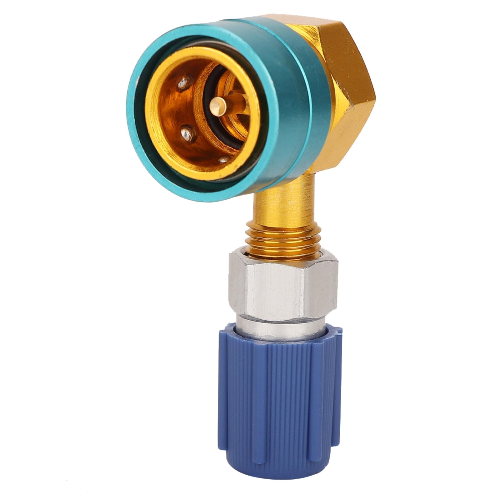 VOBOR Car Air Conditioner Quick Adapter, R1234YF to R134A Low Side Quick Coupler, R1234YF to R134A Hose Adapter Fitting Connector for Car Air-Conditioning AC