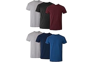 Men's 6-Pack Pocket Undershirt Pack: Ultimate Comfort for Everyday Wear
