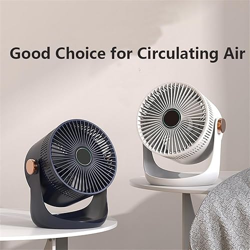 Miniatura 2 de Se puede montar en la pared Ventilador giratorio de circulación de aire de gran volumen de aire (azul, enchufable)