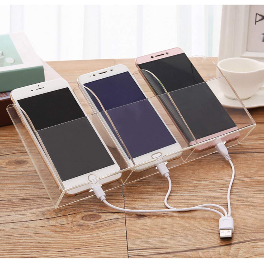 Porta Telecomandi Da Parete In Acrilico Trasparente - Organizer Per Telecomandi, 3 Scomparti - Foto 10