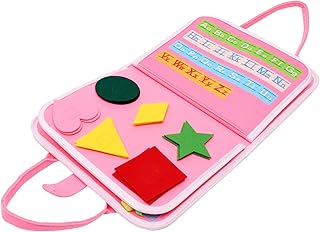 SHOWERORO 1 Conjunto De Feltro Placa De Aprendizagem Vestido Brinquedos De Aprendizagem Aprender A Amarrar Sapatos Brinquedo Montessori Brinquedos Para Crianças Pré-Escolar Habilidades