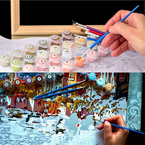 SUPCHON Malen nach Zahlen Erwachsene, 40 x 50cm DIY Handgemalt Ölgemälde Kits auf Leinwand Geschenk für Weihnachten… – Bild 7