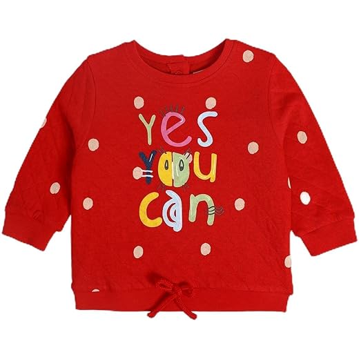 Mini Klub Baby Girls Knit Sweatshirt Red