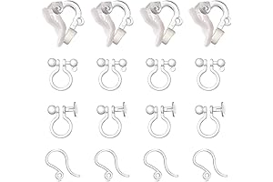 SUNNYCLUE Non Pierced Clip-On Earrings Findings