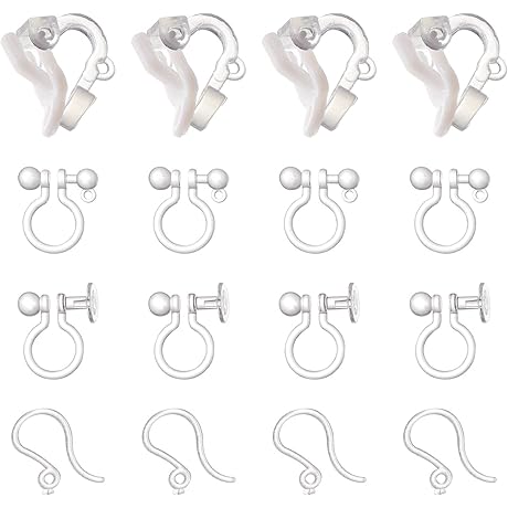 SUNNYCLUE Non Pierced Clip-On Earrings Findings