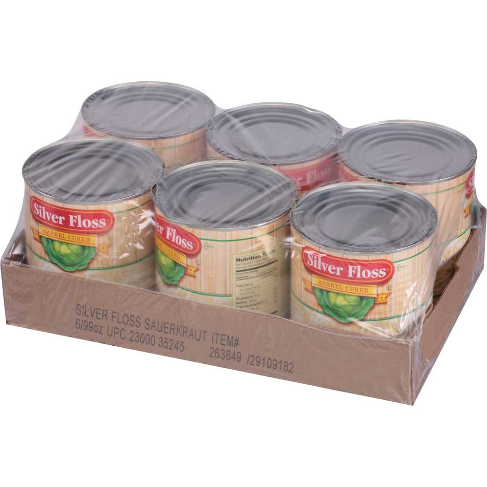 Silver Floss Shredded Sauerkraut - no 10 can 6 cans per case