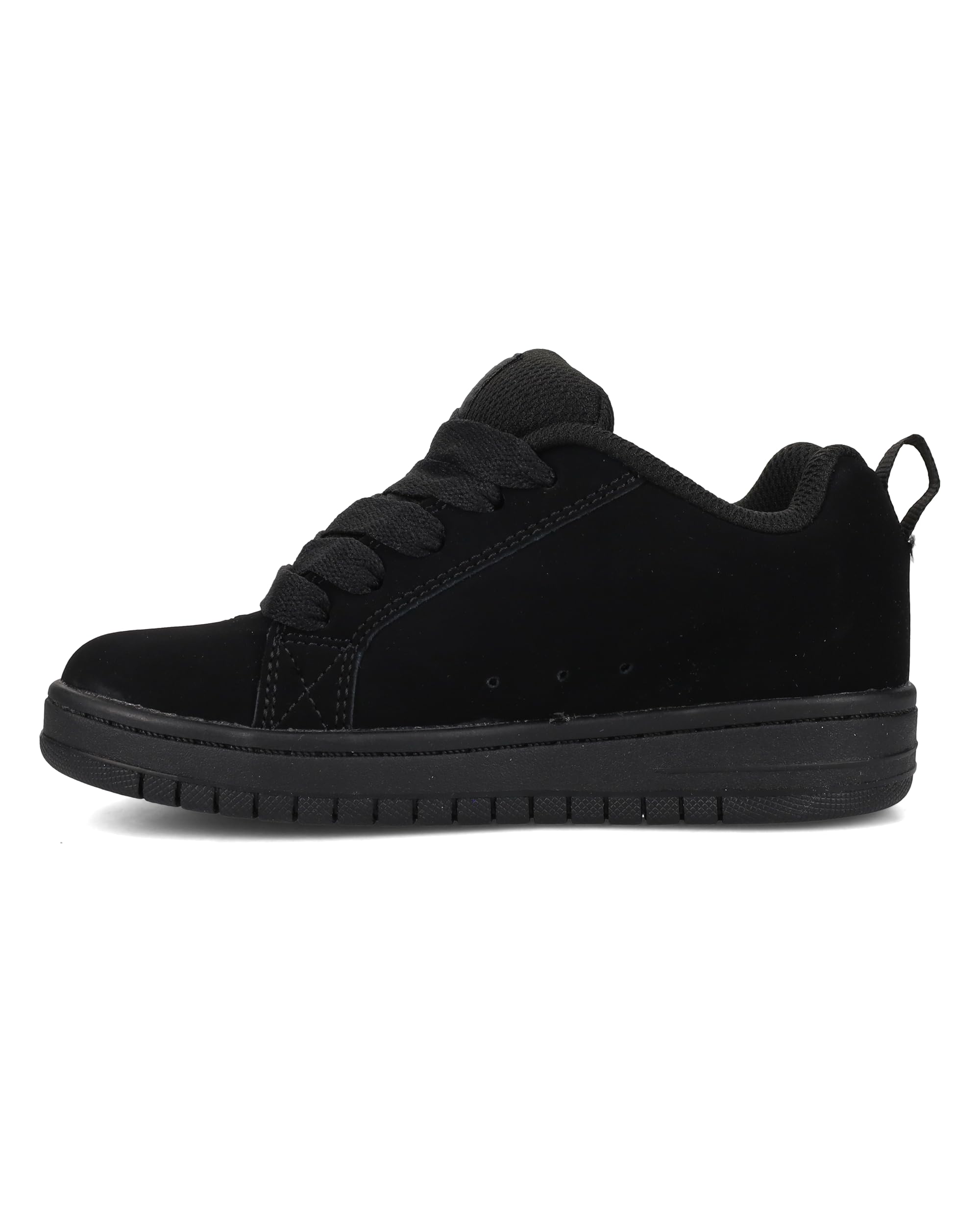 DC Boys' Court Graffik Skate Shoe Black, 5 M US Big Kid