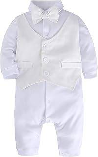 mintgreen Baby,Clothing,Baby Boys 0-24m,Bodysuits & One-Pieces,Footies mintgreen Newborn Gentleman Outfit, Baby Boys Christening Romper Jumpsuit Bodysuit