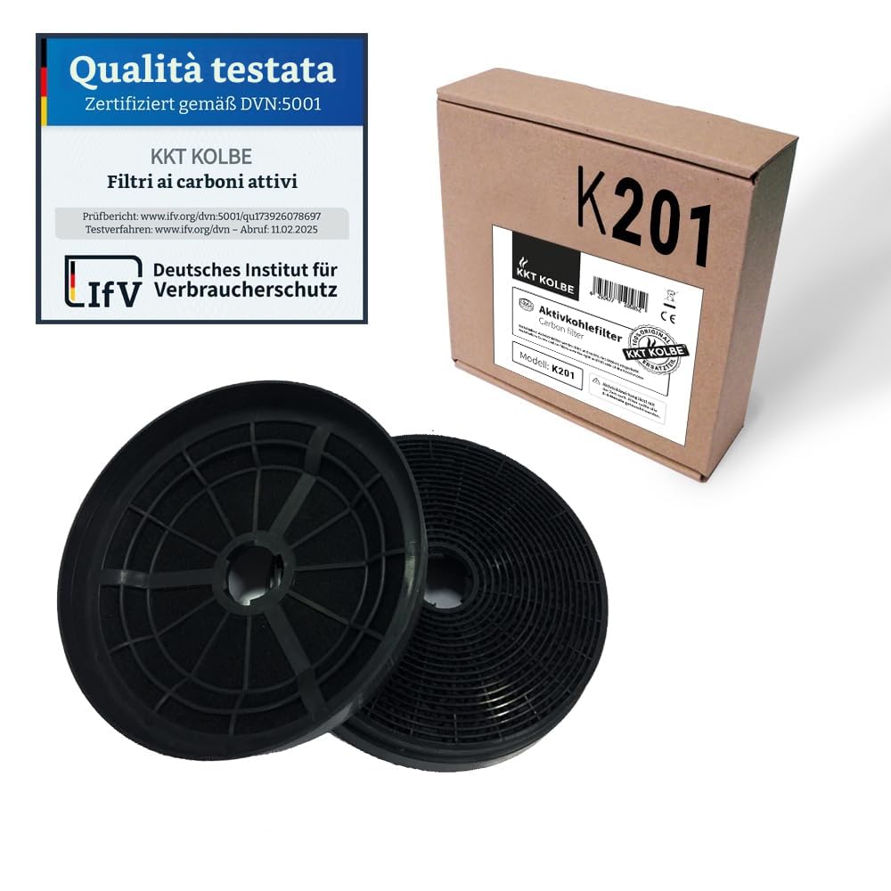 KKT KOLBE | Cappa aspirante 60 cm | Nero | Aria di scarico e aria di ricircolo | Senza testa | Acciaio inox | Inclinata | Funzionamento a pulsante | VTH6004S
