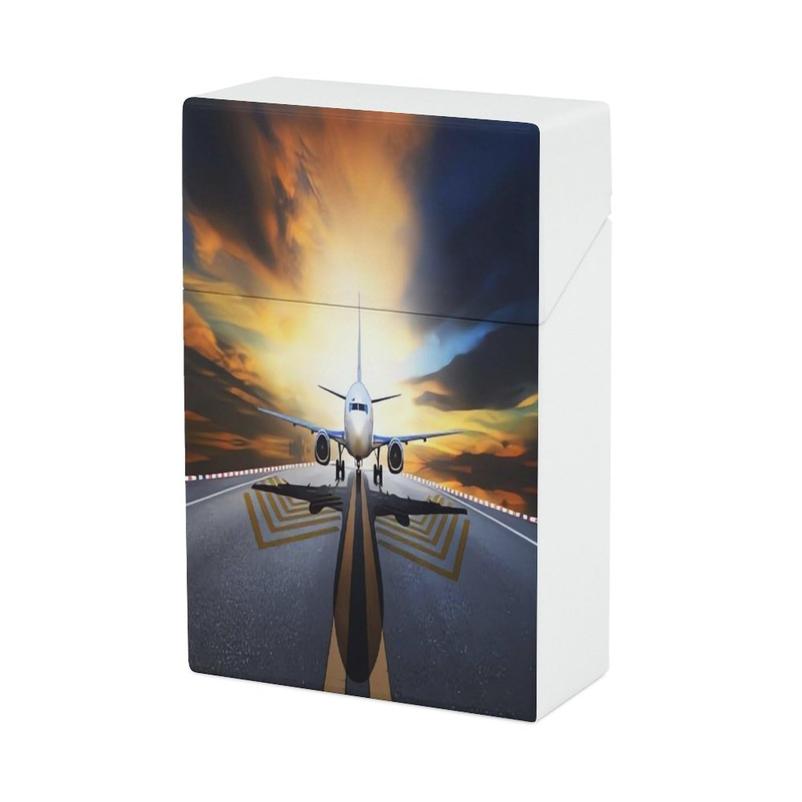 Amazon.com: Durable Plastic Cigarette Case, Backpack Airplane Print Easy  Open/Close Design Compact and Stylish Cigarette Box for Men and Women :  Health & Household