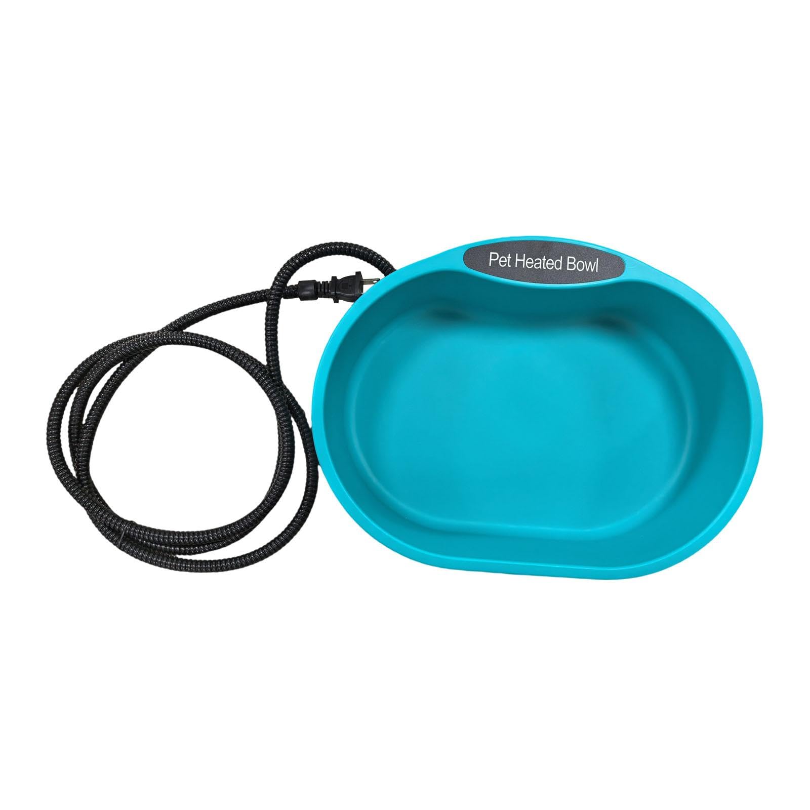 Tazón térmico para mascotas, cuenco de agua calentado termostático, cuenco térmico automático para perros, cuenco para beber a temperatura constante, material de polipropileno