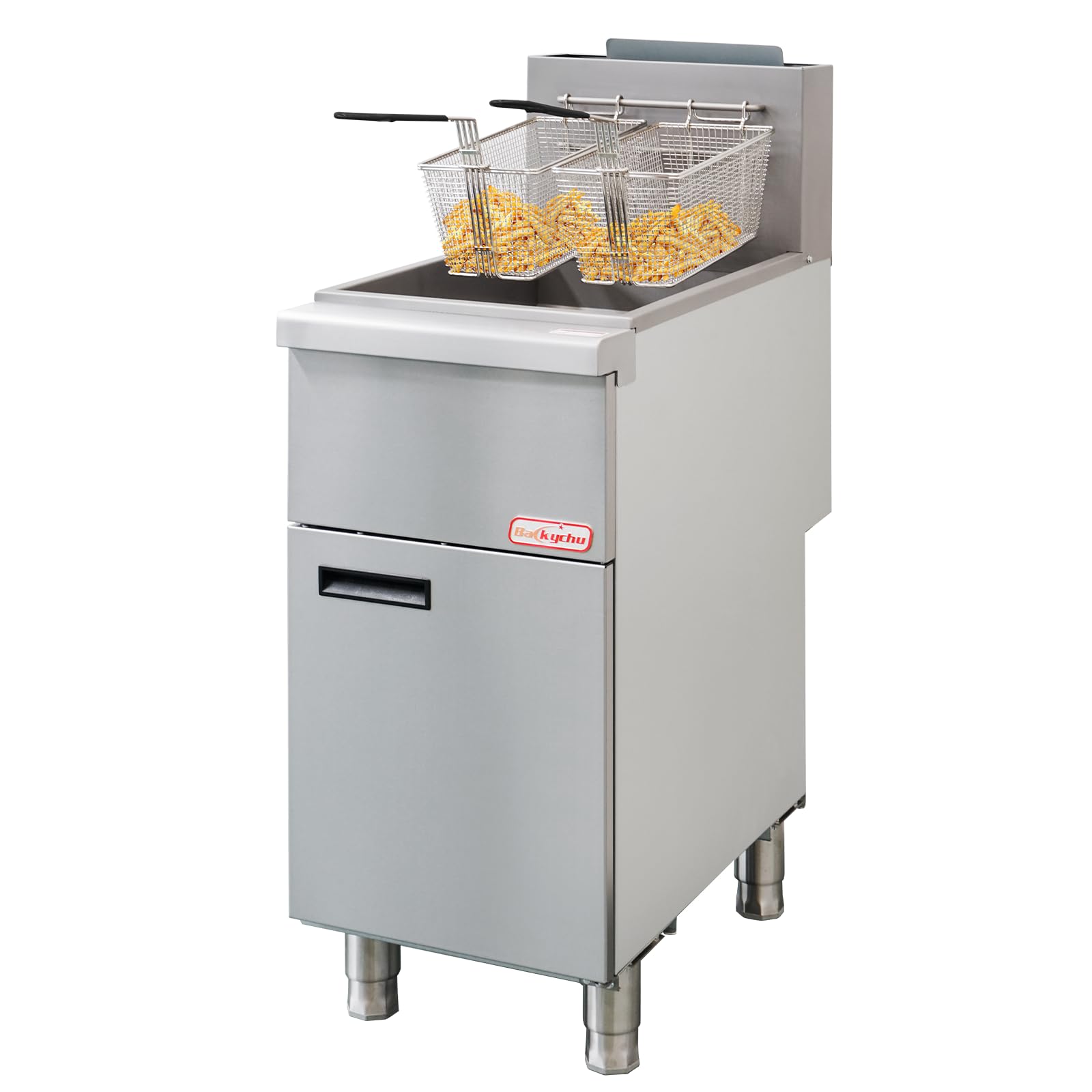 Amazon.com: Backychu Commercial Deep Fryer -3-Burner Liquid