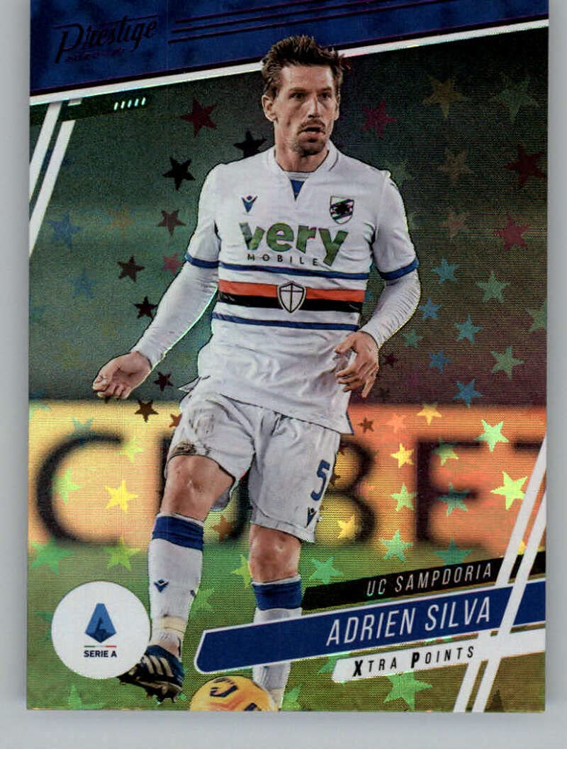 Panini Prizm2020-21 Panini Chronicles PURPLE Prestige Serie A Xtra Points ASTRO #26 Adrien Silva UC Sampdoria Official Soccer/Futbol Trading Card in Raw (NM or Better) Condition