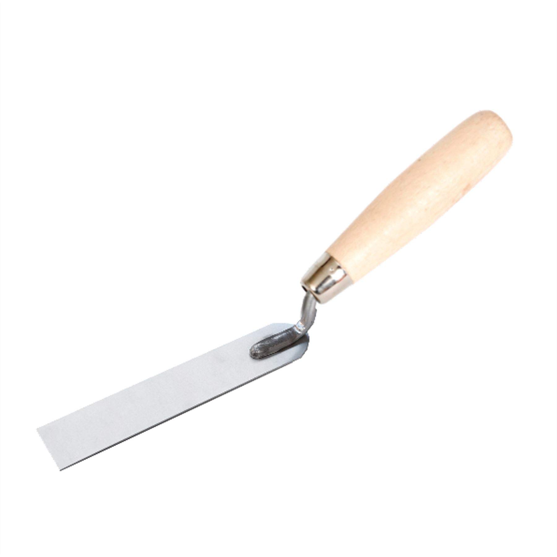 Stainless Stucco Trowel, 30 x 160mm, Wooden Handle, Render, Plaster, DIY