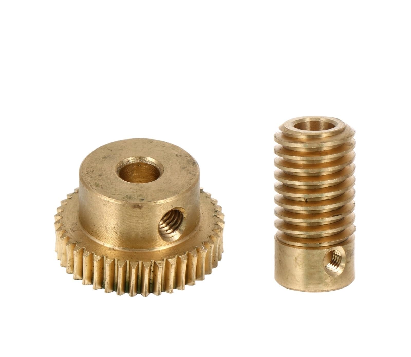 Bevel Gear Pinion Hardware Mechanical 2pcs Shaft Worm Gear Replacement Accessories with Durable Wheel Copper Small Modulus