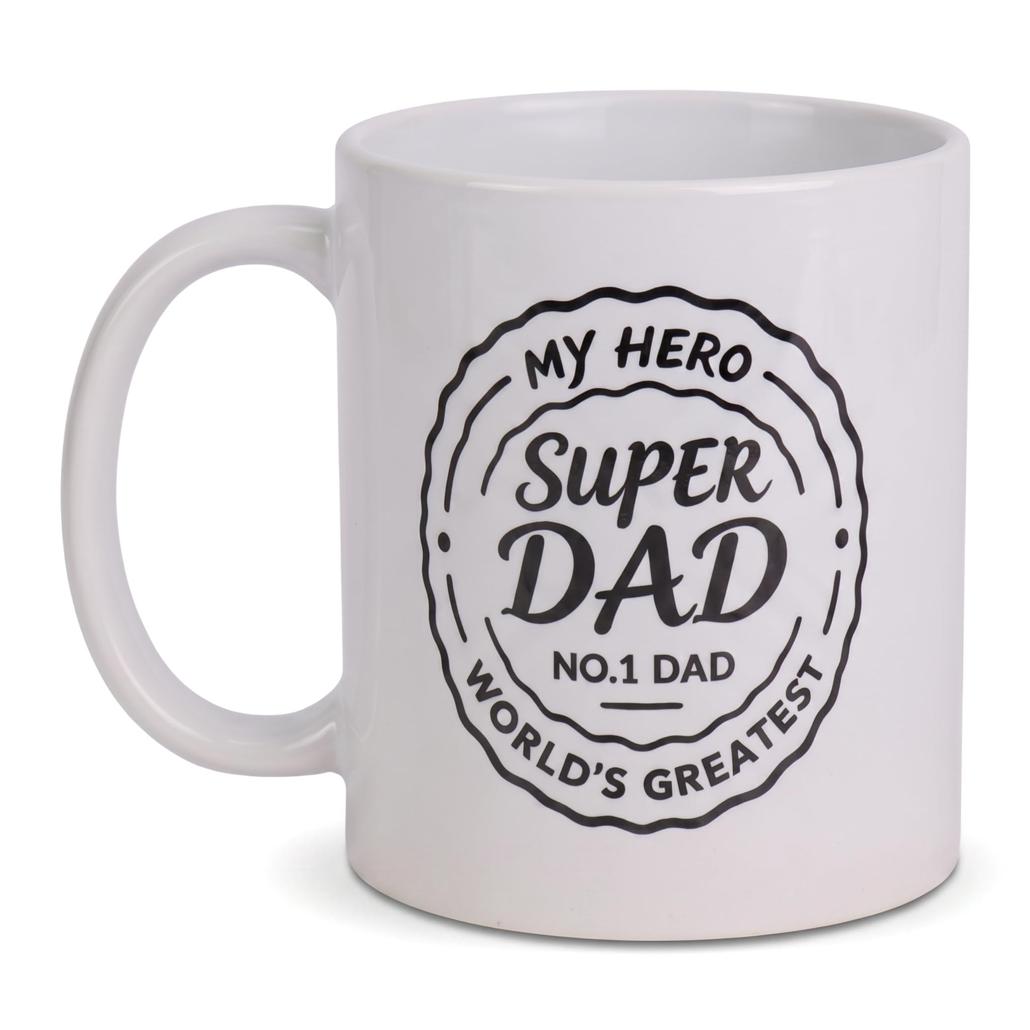 Dad Gifts, Gifts Mug for Fathers Day from Daughter or Son, Ceramic Coffee Tea Cup, Best Gift for Dad and Him on Birthday or Christmas, Unusual Present to Men, Husband, Daddy, Stepdad