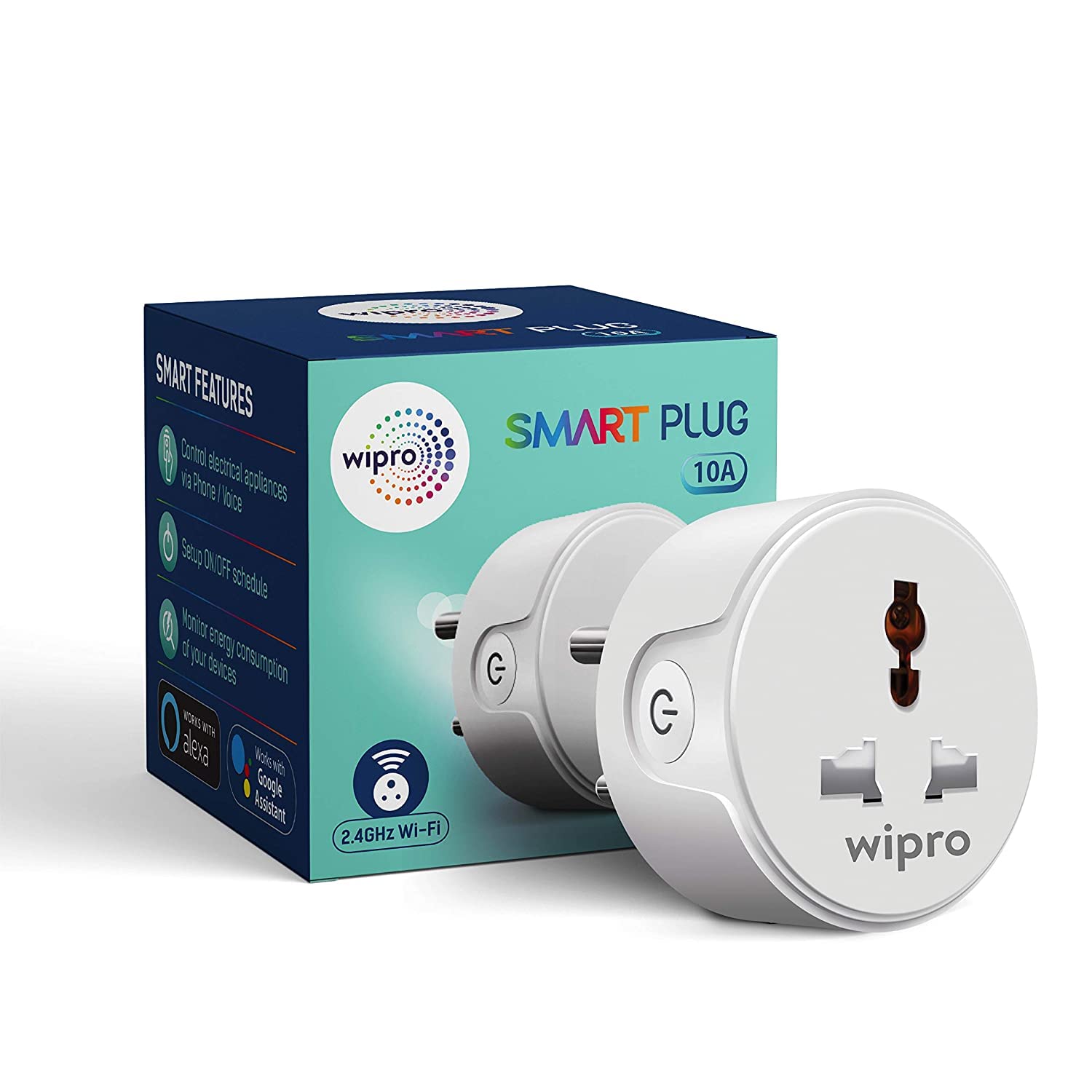 Wipro Smart Plugs - Remote Control & Voice Assistant -4 Wipro Smart Plugs - Remote Control & Voice Assistant -4