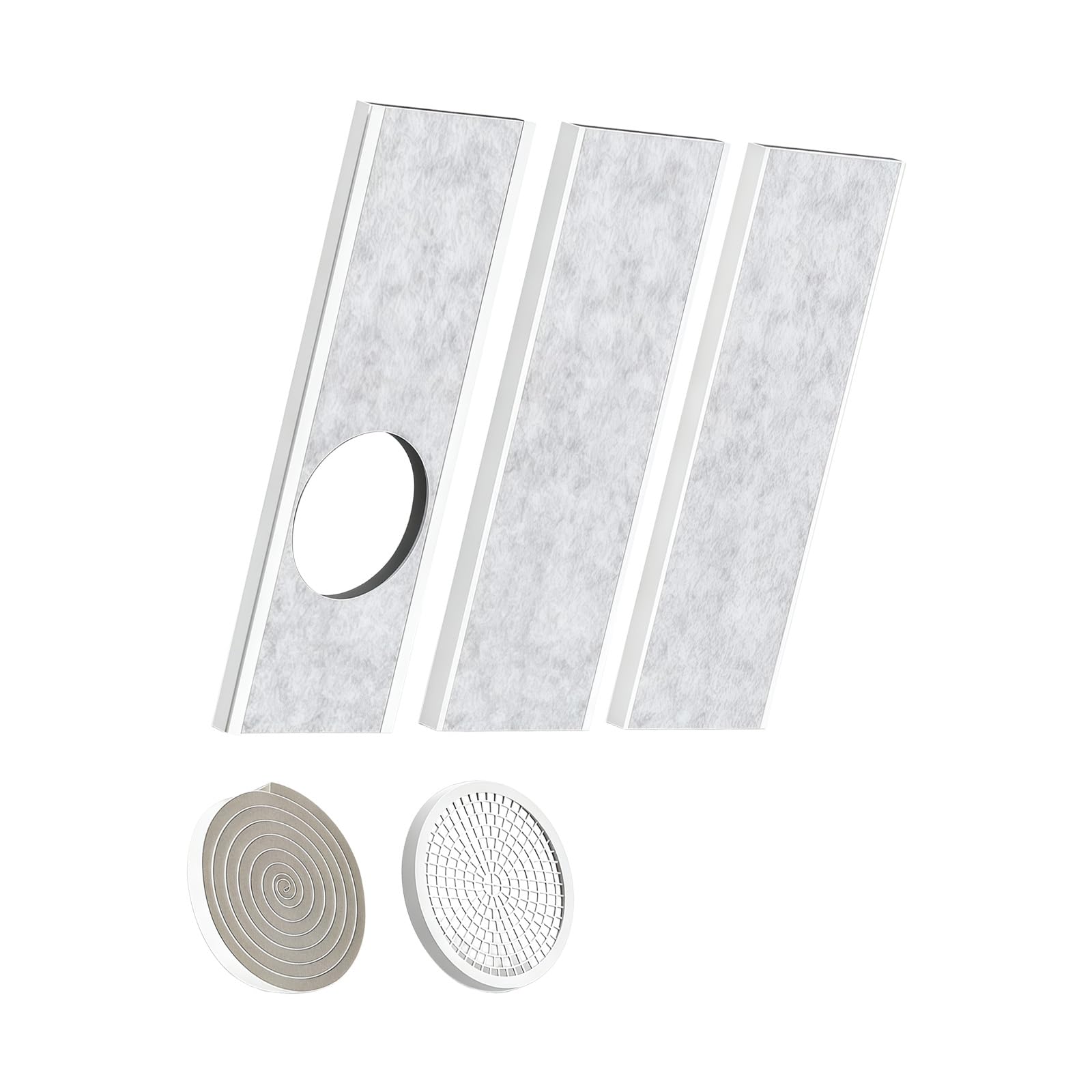 Xjdzineq Portable Air Conditioning Window Seal Set with Reducing Design Insulation Foam Panel Easy Installation for Home Window Insulation Spume Panel Safe Outlet