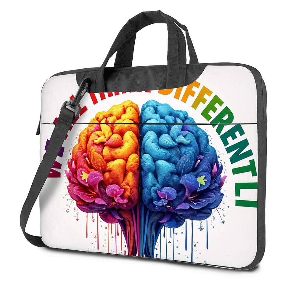 16-Zoll-Laptoptasche, buntes Gehirn: vielfältig denkende Laptoptasche, 40,6 cm (16 Zoll) Laptoptasche, Laptop-Rucksäcke