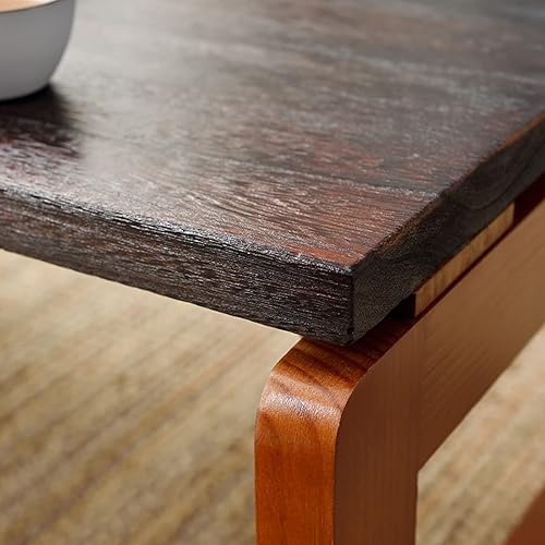 Miniatura 5 de Mesa de centro plegable de madera Flodable para computadora portátil, mesa de té baja Mesa de picnic de té, mesa de centro plegable de madera