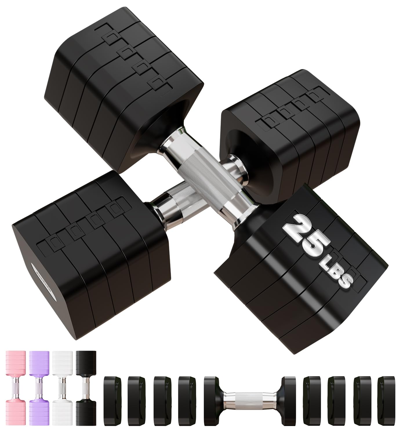Upspeed 50LB Pair Adjustable Dumbbells