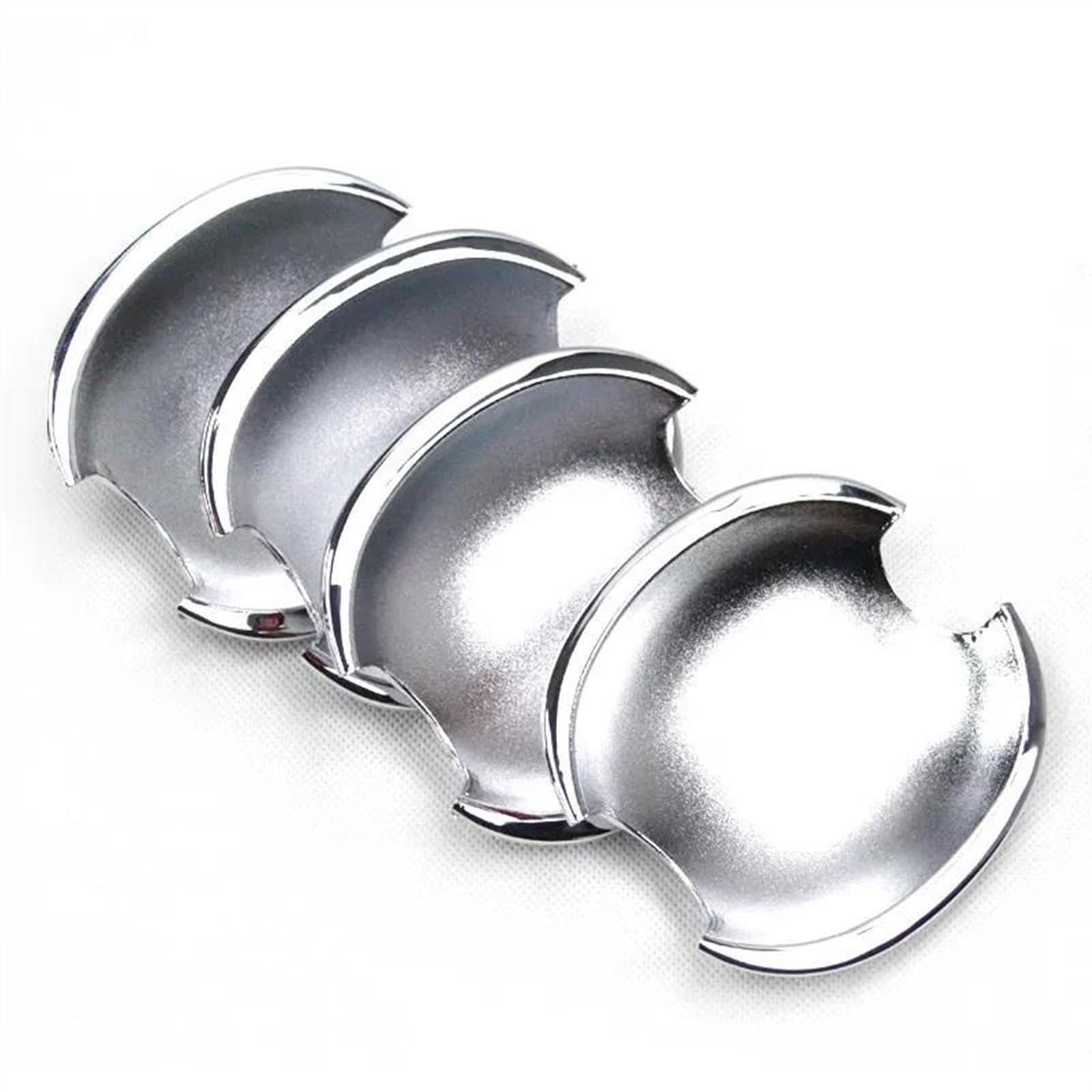 Slimes A Bs Chrome Car Door Handle Cover For Skod For Fabi For Octavi 2008-2011 2012 2013 Cup Bowl Trim Sticker Protection(A)