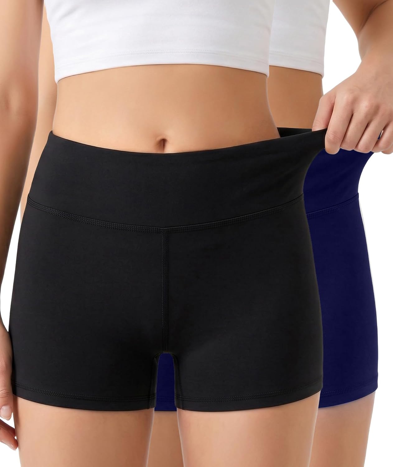 SIMIYA Girls Athletic Shorts Spandex Biker Shorts for Girls Size 5-14 Years | Girls Bike Shorts for Volleyball Gymnastics Bike Dance Cheer Shorts Soft under Dress Shorts