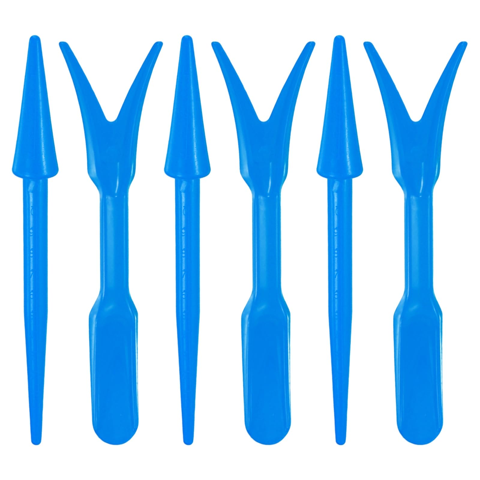 M METERXITY 12-Pack Mini Garden Hand Succulent Transplanting Tools, Plastic Seedlings Dibber Sowing Digging for Repotting/Plant Care/Lawn Maintenance, Small Gardening Tools [Dark Blue]
