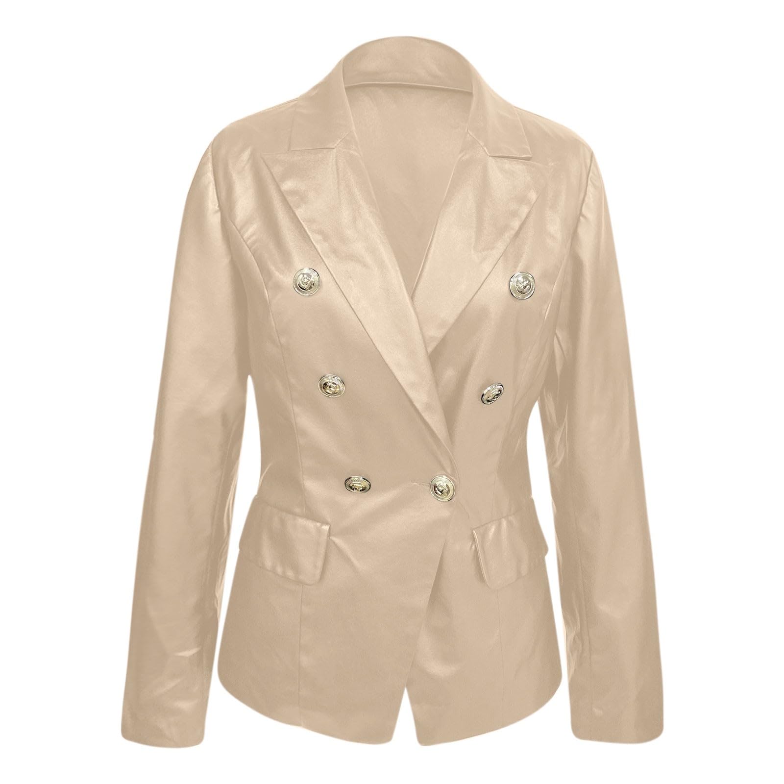 Giacca Similpelle Donna Pelle Giubbini Retro Giubbotti Sottile Corto in Giubbino Casuale Giacche Oversize Lunga di Giacchetta Slim Giacchetto Moda Giubbotto