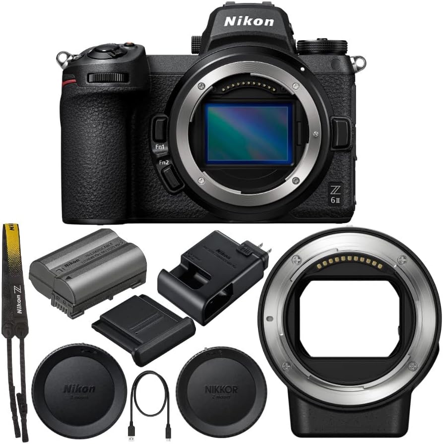 Z6II Mirrorless Digital Camera with Nikon FTZ II Mount Adapter Bundle (2 Items)