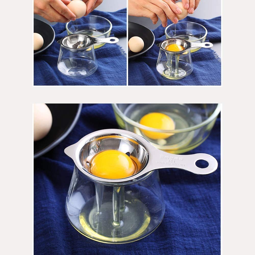 Batidora de Mano, batidor de Huevos de Acero Inoxidable 304 - Crema Batida Manual, batidor de Huevos batido, Mantequilla de Clara de Huevo, horneado pequeño para el hogar