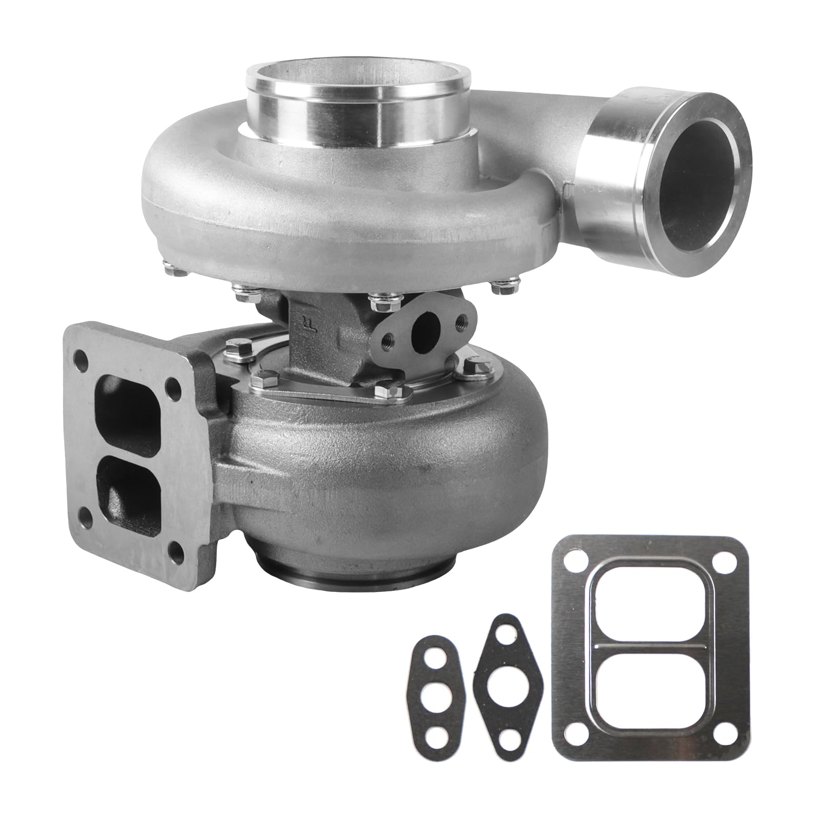 INGKAN GT45 Turbocharger Anti-surge Twin-Scroll T4 V-Band 1.05 A/R 98mm Huge 600-800HP Fits for All 4.0L - 6.0L Boost Upgrade Racing Turbo Charger