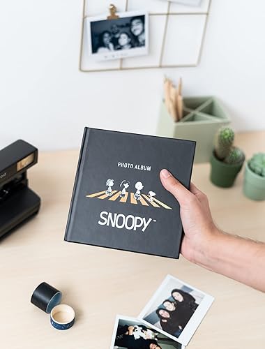 Miniatura 7 de Grupo Erik Snoopy - Álbum de fotos autoadhesivo oficial de Snoopy, 6.3 x 6.3 pulgadas, 22 páginas, tapa dura, libro de fotos, regalos de Snoopy,