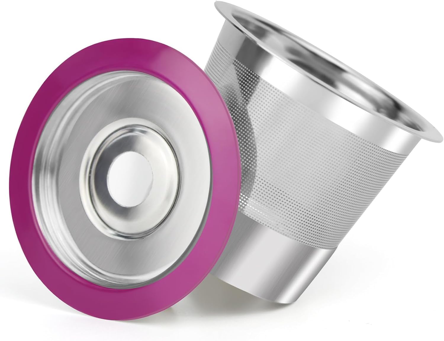 Reusable Coffee K Cups, Universal Reusable Coffee Pods, Stainless Steel K Cup Reusable Coffee Pods for Coffee Maker 1.0