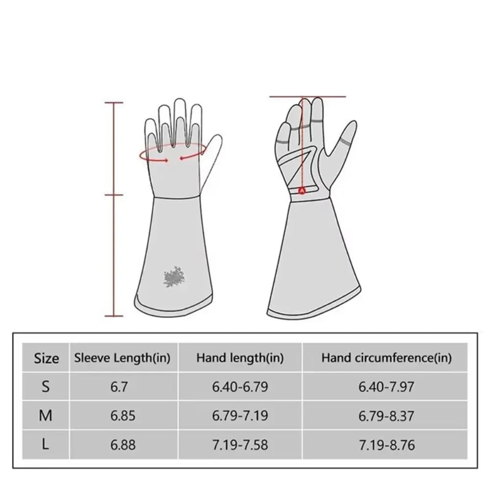 1 paire de gants jardinage, d'élagage respirants pour Homme et Femme