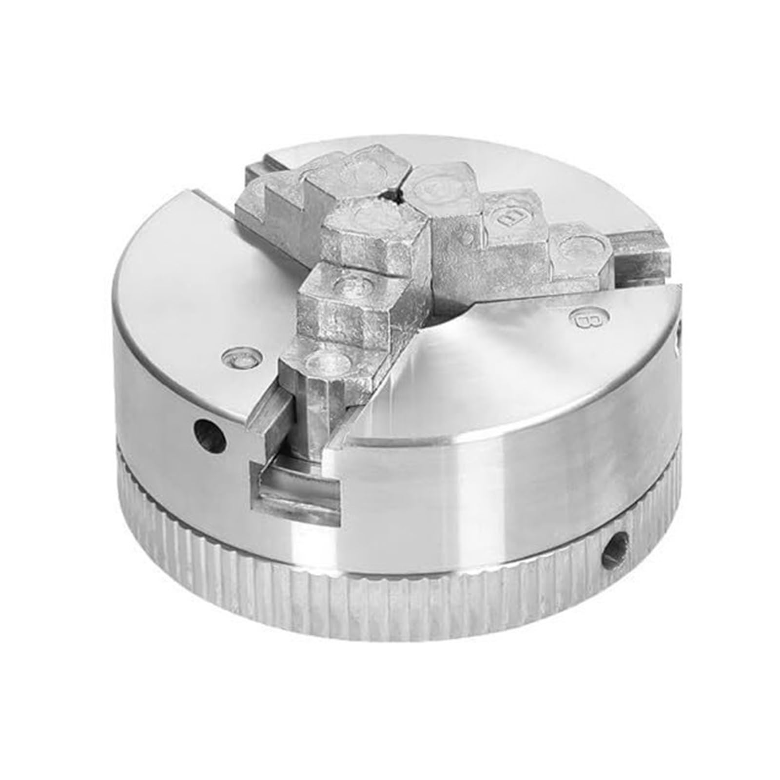 Torno, Rodamientos De Torno Mandril 3 Mandíbulas 4 Perno Montaje Autocentrante Manual Biela Para Rectificar Fresadora Y Tornear, para bricolaje CNC mecanizado madera piedra(3 jaws)