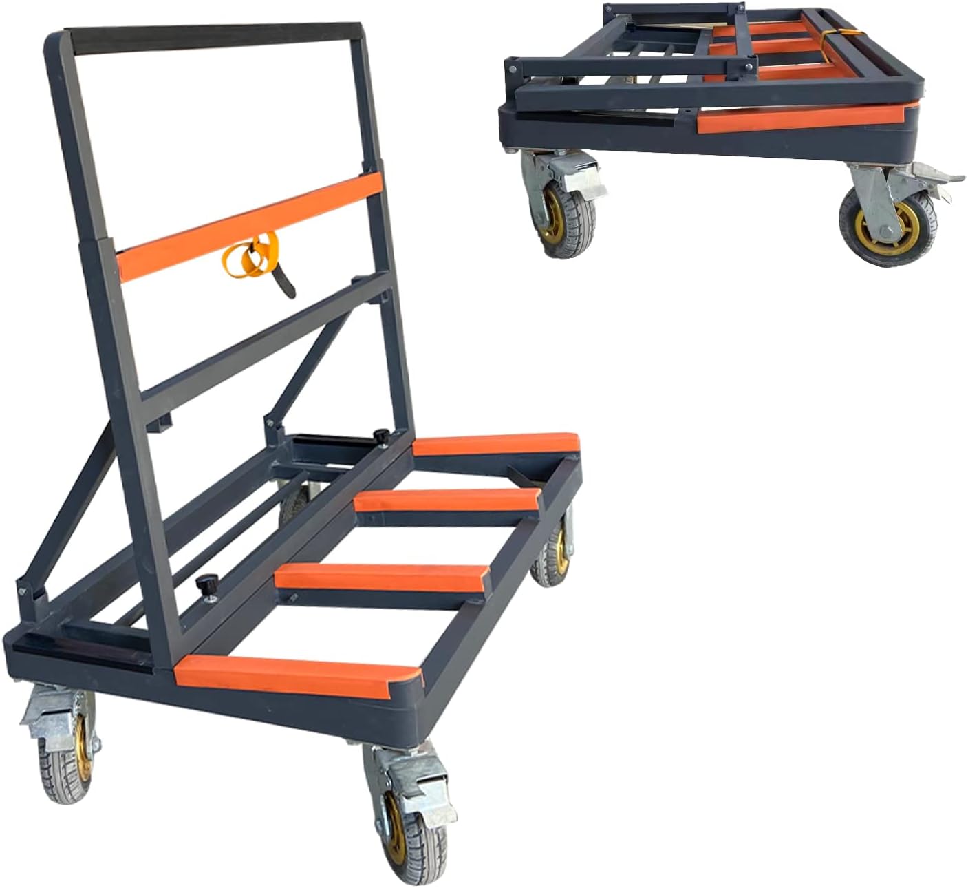 Upgrade Folding Drywall Cart Heavy Duty,Drywall Dolly with