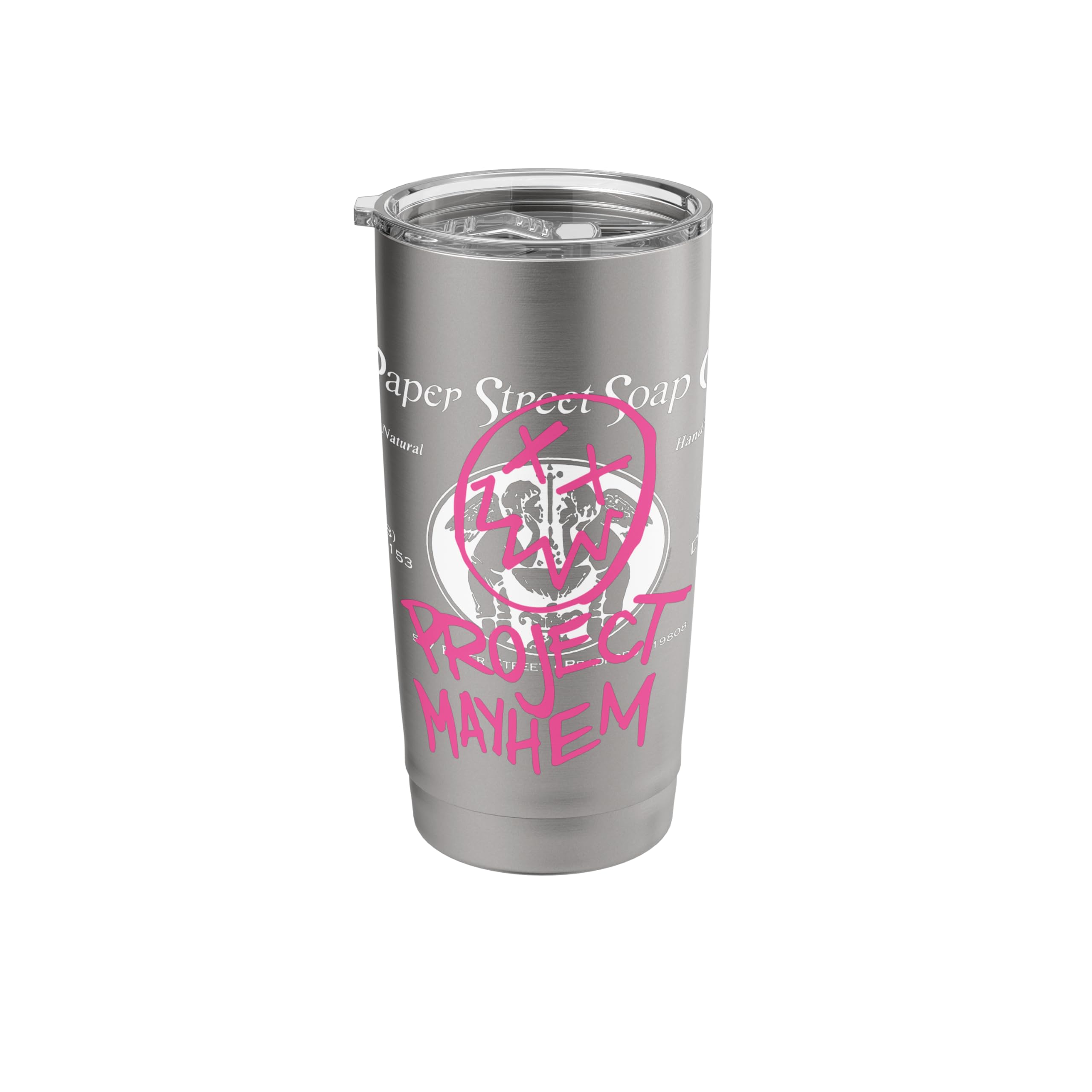 Fight Club 1999 Movie Official Tyler Durden Project Mayhem Stainless Steel Insulated Tumbler