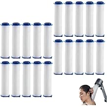 10/20 Pcs Showerhead Filters, Ion Shower Drops Head Filter, PP Cotton Filter Cartridge, Shower Head Filters Replacement, Suitable for Various Specifications of Shower Heads 20Pcs, 3.15in/8cm