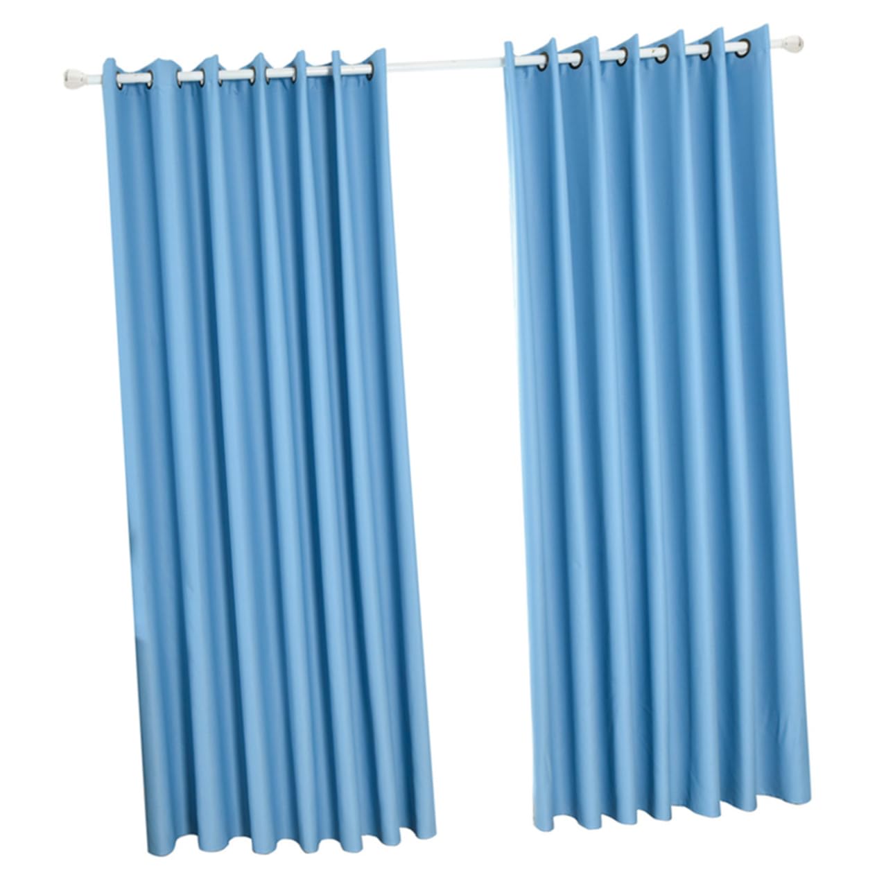 POPETPOP Cortina De Ventana Opaca 100x250cm Azul Cortinas Térmicas De Aislamiento Térmico Decoración Moderna para Dormitorio y Sala De 1 Pieza